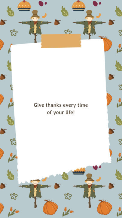 Instagram Story Template with a Gratitude Quote