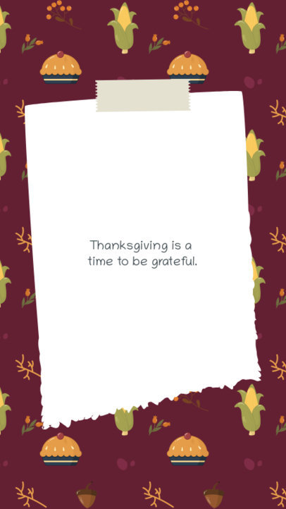 Instagram Story Design Maker with a Thankful Phrase for Thanksgiving Day 2947d-el1