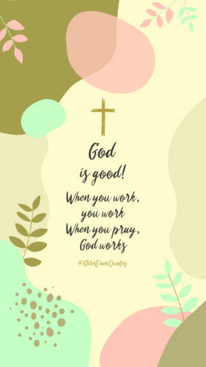 Instagram Story Maker with Christian Quotes and Pastel Tones 