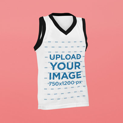 Ghosted Mockup of a Ringer Sleeveless Tee 42410-r-el2