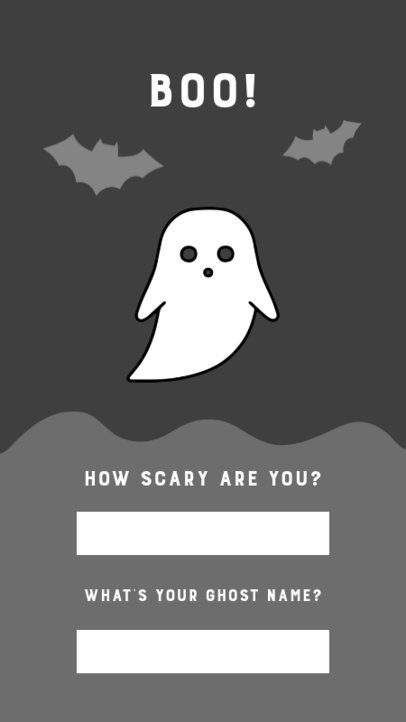 Instagram Story Creator Featuring Questions for Halloween Featuring a Witch Graphic