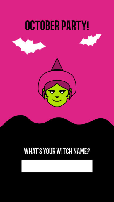Instagram Story Design Maker Featuring a Halloween Theme and a Question