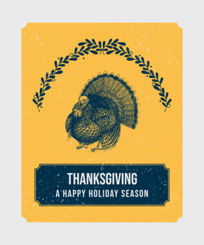 T-Shirt Design Maker with a Thanksgiving Theme 