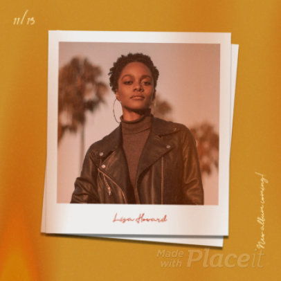 Instagram Post Video Maker Featuring Polaroid-Like Frames for an R&B Singer 2255