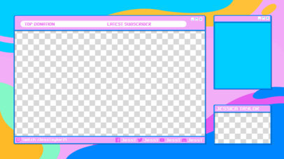 Twitch Overlay Creator for a Gaming Walkthrough Livestream 2991a