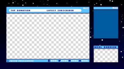 Gaming Twitch Overlay Maker Featuring a Constellation-Design Background 2991b