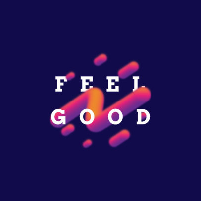 Online Logo Template Featuring Blurry Abstract Shapes