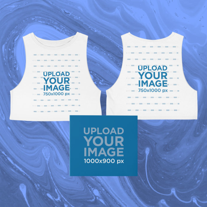 Merch Bundle Featuring Both Sides of a Cropped Sleeveless Tee and a Digipak 