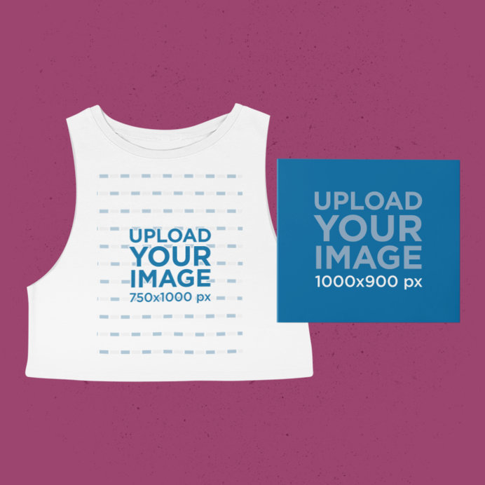 Merch Bundle Mockup Featuring a Sleeveless Tee and a Digipak 