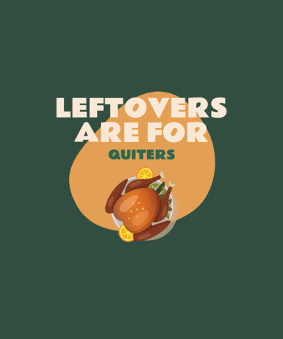 T-Shirt Design Generator for Thanksgiving Enthusiast Featuring a Turkey Graphic
