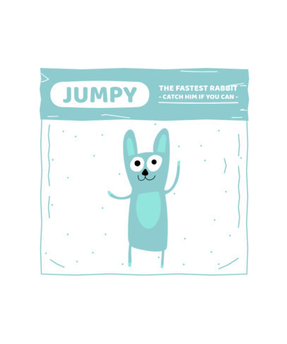 T-Shirt Design Maker Featuring a Happy Bunny Clipart 