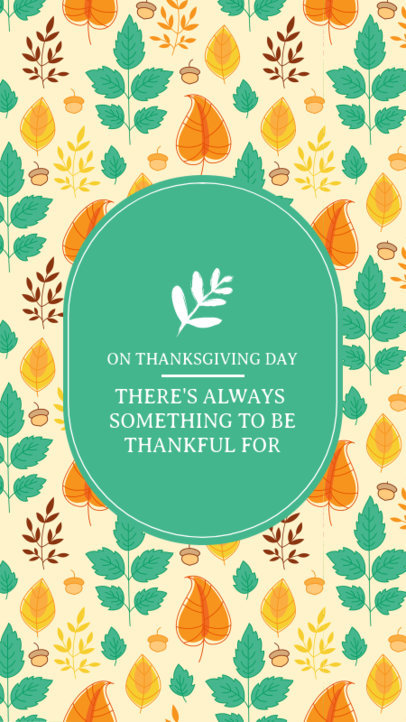 Fall-Themed Instagram Story Maker for Thanksgiving
