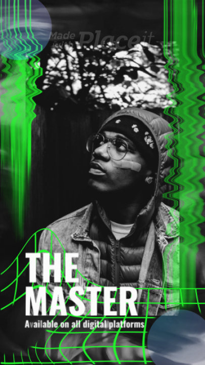Instagram Story Video Maker for a Hip-Hop Artist's New Single Release Promo 