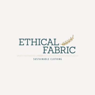 Minimalistic Logo Maker for a Sustainable Clothing Brand