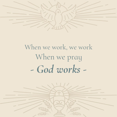 Customizable Instagram Post Maker Featuring a Religious Quote