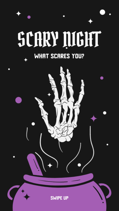 Instagram Story Template for a Scary Halloween