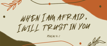 Facebook Cover Maker Featuring a Psalms Quote 2988g