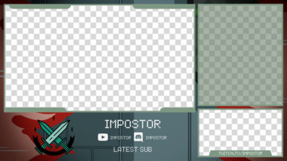 Twitch Overlay Creator with a Multicam Design for a Gaming Livestream 2990b