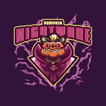 Gaming Logo Generator with a Horror Pumpkin King Graphic