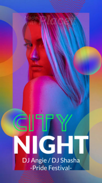 Instagram Story Video Template for a Female DJ Performance Promo 2288