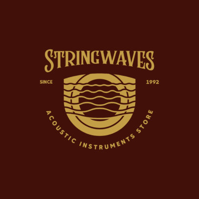 Vintage Logo Creator for an Acoustic Musical Instruments Store