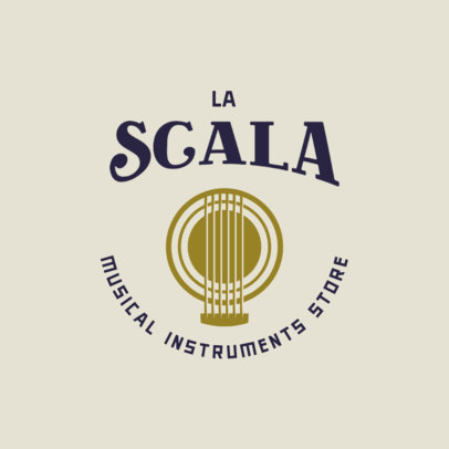 Elegant Logo Template for a Musical Instruments Store