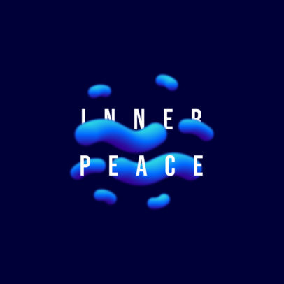 Abstract Logo Generator with Blurry Particle Graphics