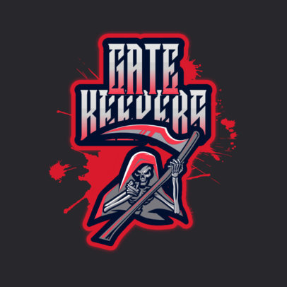 Free Logo Maker for an Esports Team Featuring a Reaper Clipart 3724w