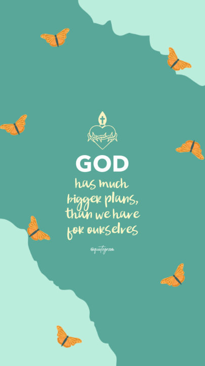 Instagram Story Maker with a Faith-Based Quote for Christians