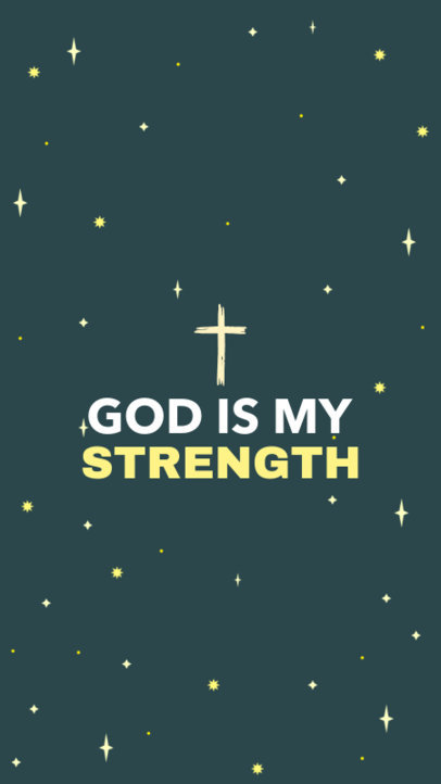 Instagram Story Maker with a Powerful Faith-Based Quote 