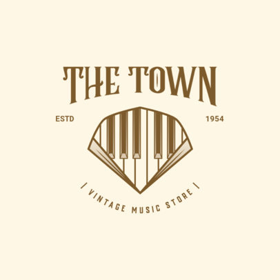 Logo Generator for a Vintage Music Store 