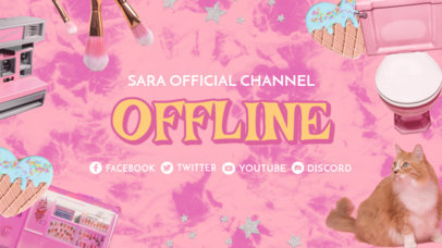 Twitch Offline Banner Maker with a 2000's Aesthetic 