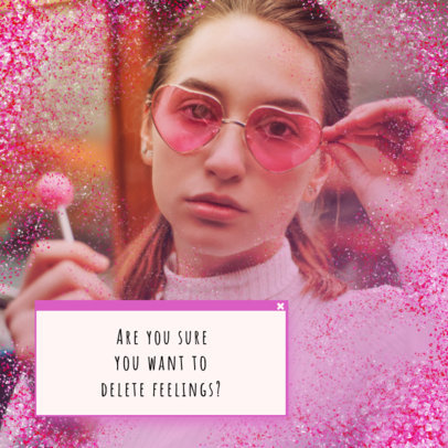 Instagram Post Maker Featuring a 2000's Aesthetic