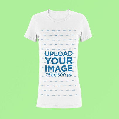 Ghosted Mockup Featuring a Long T-Shirt for Women 42392-r-el2