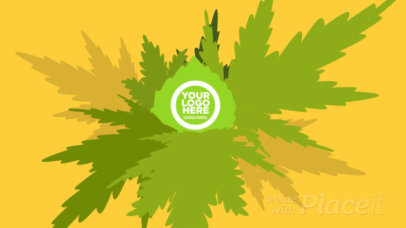 Intro Maker for a Recreational Cannabis Business Featuring an Animated Logo Reveal 2326