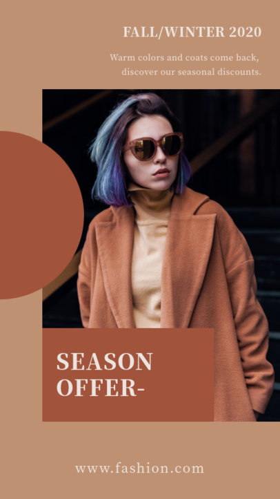 Instagram Story Design Templates to Announce a Fall/Winter Fashion Collection