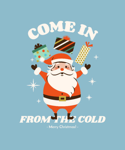Cute Holiday T-Shirt Design Creator with Christmas Illustrations 