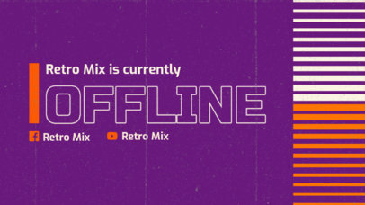 Twitch Offline Banner Maker for a Retro DJ Streamer