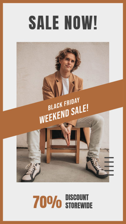 Instagram Story Maker Featuring Black Friday Sales 