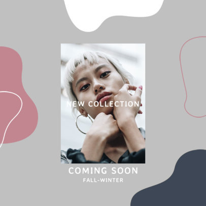 Instagram Post Maker for Fashion Brands Featuring Abstract Shapes