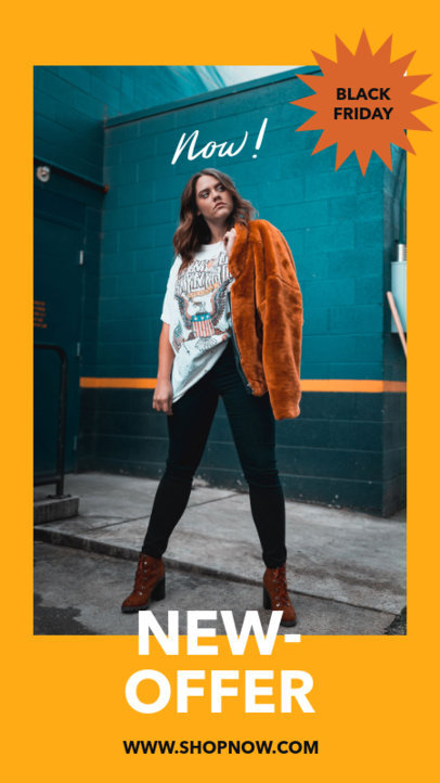 Instagram Story Design Generator for Black Friday Fashion Deals 