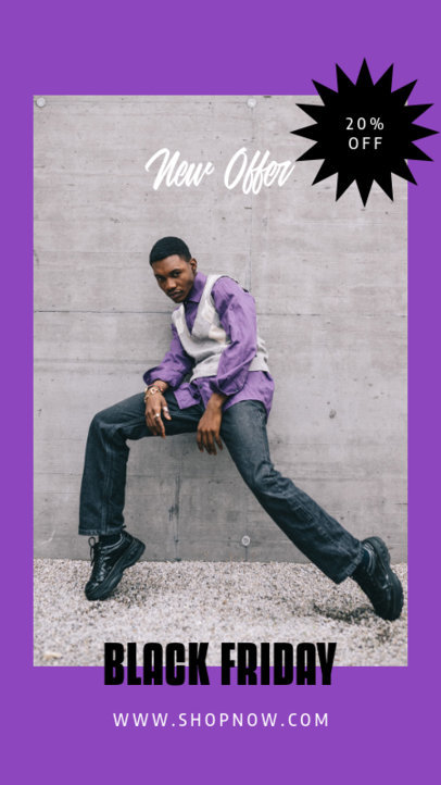 Simple Instagram Story Generator for a Black Friday Special Offer Announcement