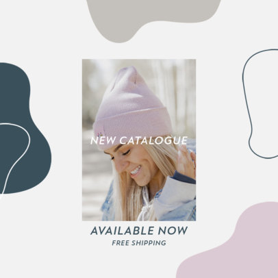 Instagram Post Design Maker for a Fashion Brand's New Catalog Announcement 