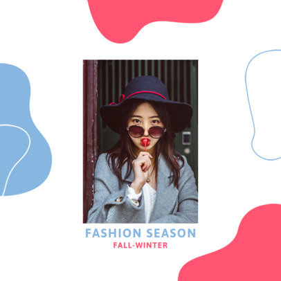 Instagram Post Design Generator for Fashion Bloggers Featuring an Abstract Background 
