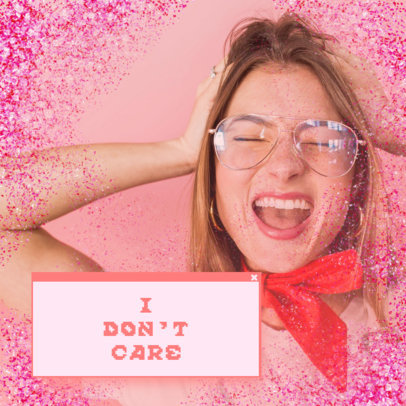 Y2K-Aesthetic Instagram Post Generator Featuring Girly Quotes