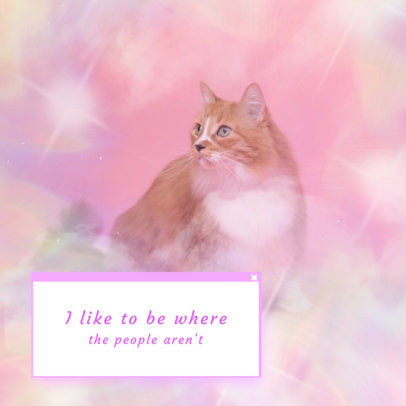 Instagram Post Creator Featuring a Pastel Colors Aesthetic