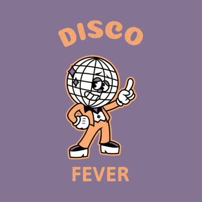 Cartoonish Logo Maker with a Disco Music Theme