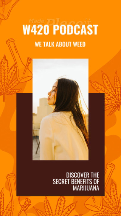 Instagram Story Video Maker for a Cannabis-Themed Podcast