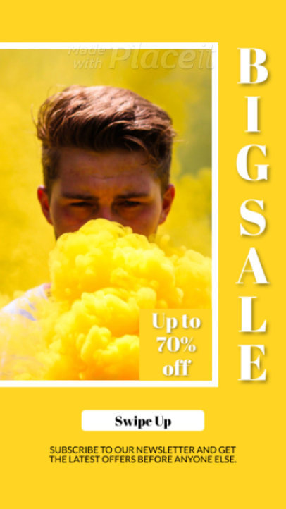 Instagram Story Video Template for a Big Fashion Sale