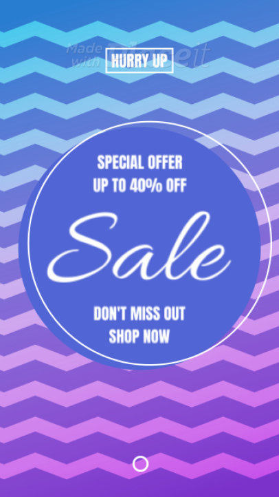 Trendy Instagram Story Video Maker for a Special Offer Announcement